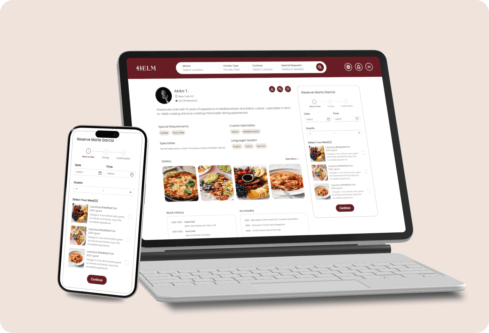 Helm case study — hospitality marketplace rebuilt by SociiLabs